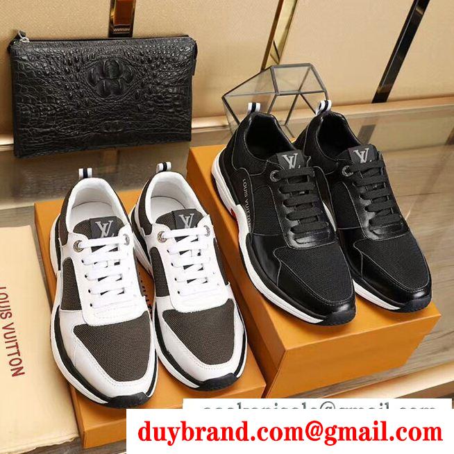 【セレブ同款】 2色可選 最落なし! 希少! ルイ ヴィトン louis vuitton ランニングシューズ 数量限定特別価格