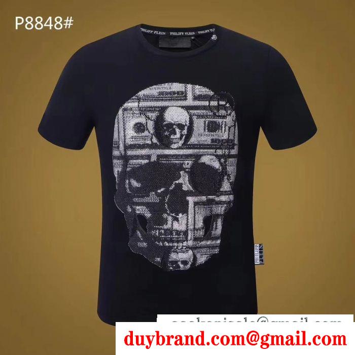 お洒落アイテム 最高級品質 フィリッププレイン philipp plein 半袖tシャツ 2色可選 独特
