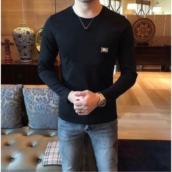 Burberry Burberry Long Sleeve T-Shirt 2 Lựa chọn màu 2019-20 Xu hướng mùa thu / Mùa đông Gạch thời trang đang chảy trong năm nay