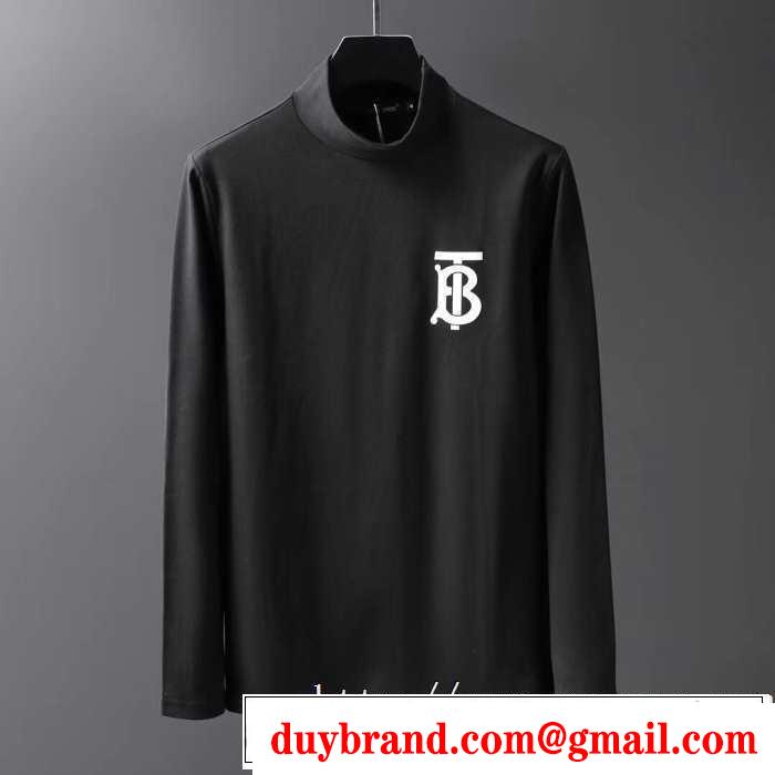 3色可選 長袖Tシャツ 今年注目すべき秋冬ファッション 2019トレンドファッション新品 バーバリー BURBERRY