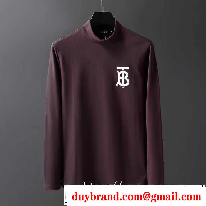 3色可選 長袖Tシャツ 今年注目すべき秋冬ファッション 2019トレンドファッション新品 バーバリー BURBERRY