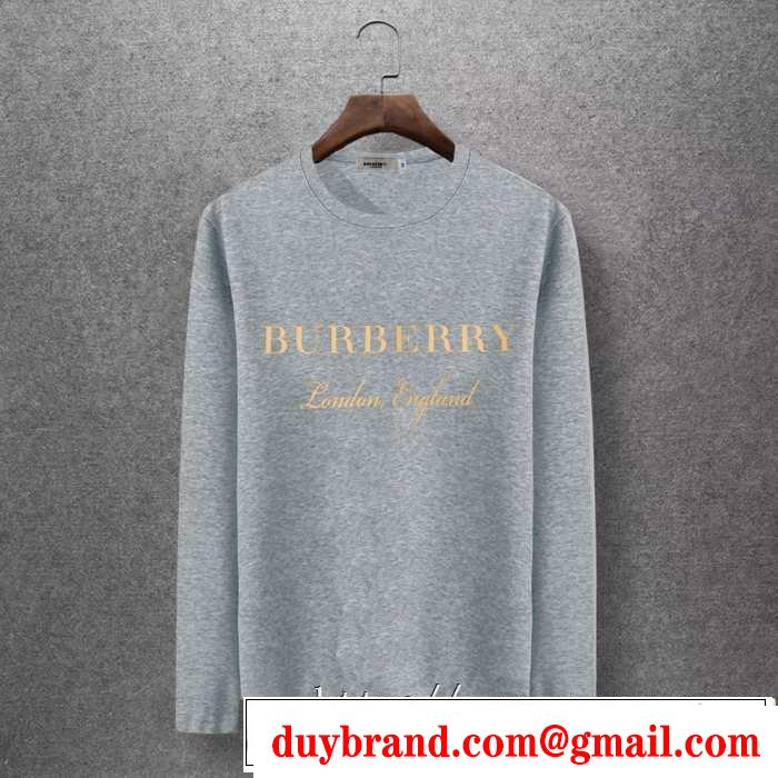 秋冬流行りファション バーバリー BURBERRY 長袖Tシャツ 4色可選 2019-20秋冬取り入れやすい
