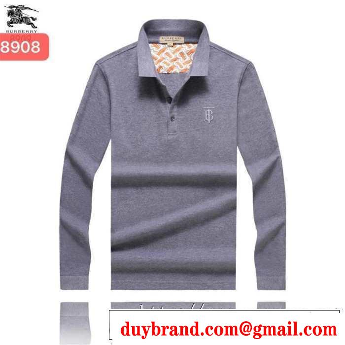 2019-20秋冬トレンドファッション 今季トレンド新作はこれ バーバリー BURBERRY 長袖Tシャツ 3色可選