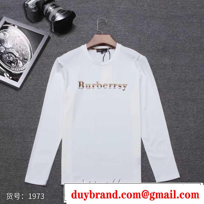 2019トレンドアイテム激安 バーバリー BURBERRY 長袖Tシャツ 3色可選 一番おしゃれ秋冬トレンド