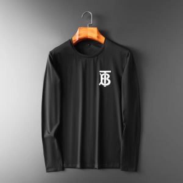 2 Lựa chọn màu sắc tay dài tay T -SSHIRT Xu hướng mới Tiêu chuẩn [2019 Mùa thu / Mùa đông] có xu hướng Burberry Burberry