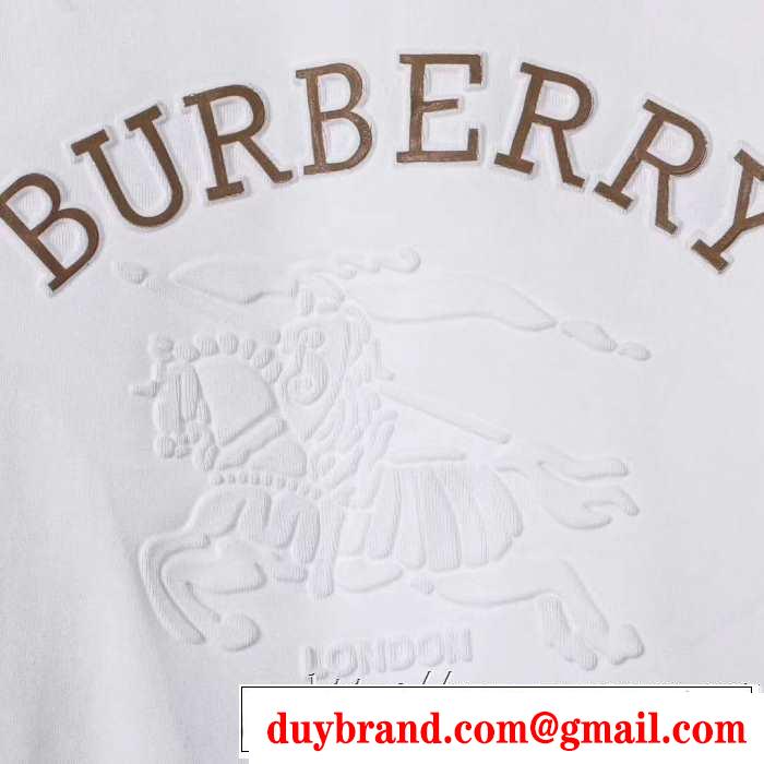 人気ファッション雑誌でも掲載 2019秋冬トレンドアイテム バーバリー BURBERRY 長袖Tシャツ 2色可選