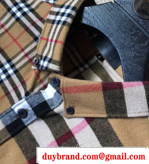 2019トレンドmàu sắc秋冬セール バーバリー BURBERRY シャツ  秋冬ファッションコーディネート