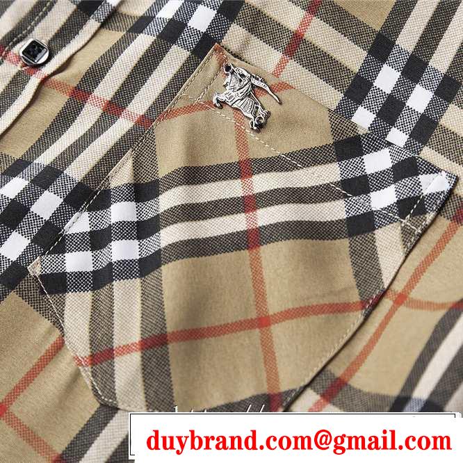 バーバリー BURBERRY シャツ 2色可選 秋冬とれんど新品目立ち 2019-20秋冬取り入れやすい
