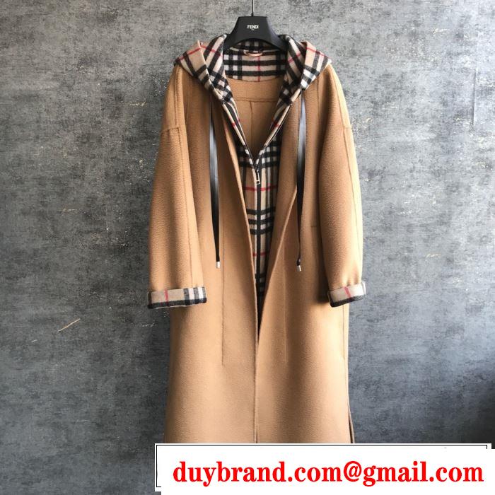 2色可選 秋冬ファッションコーディネート バーバリー 最重要！2019秋冬トレンド BURBERRY 人気ファッション雑誌でも掲載 トグルボタン付