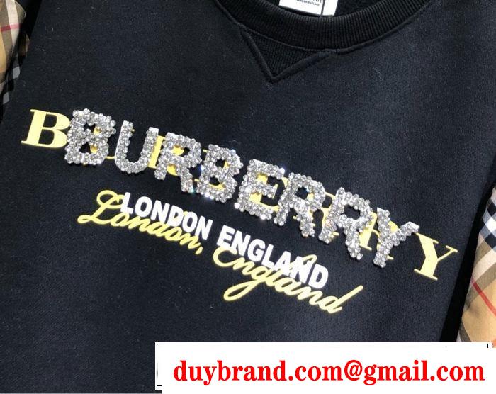秋服コーデ2019年版 バーバリー BURBERRY 大胆なチェックの人気トレンド プルオーバーパーカー 2色可選 秋にはやる最新作を先取り