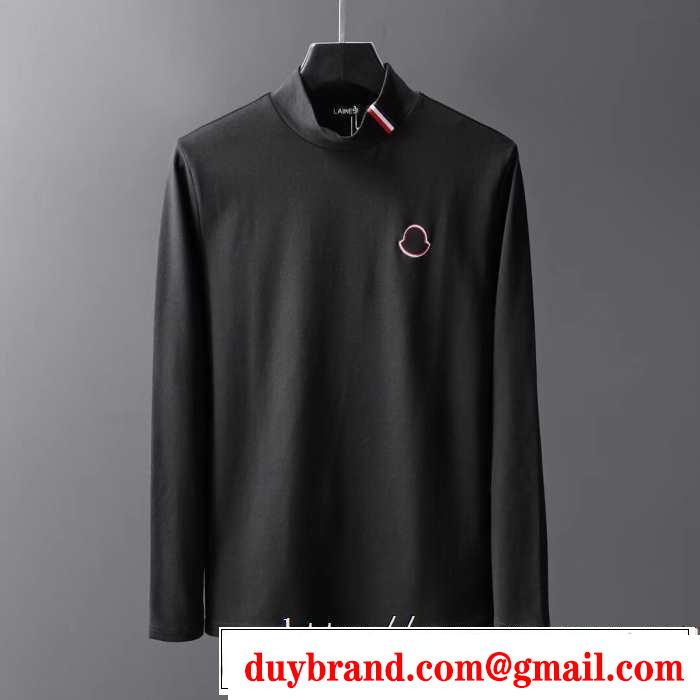 モンクレール MONCLER 長袖Tシャツ 2色可選 2019-20秋冬トレンドファッション お洒落で秋冬注目トレンド