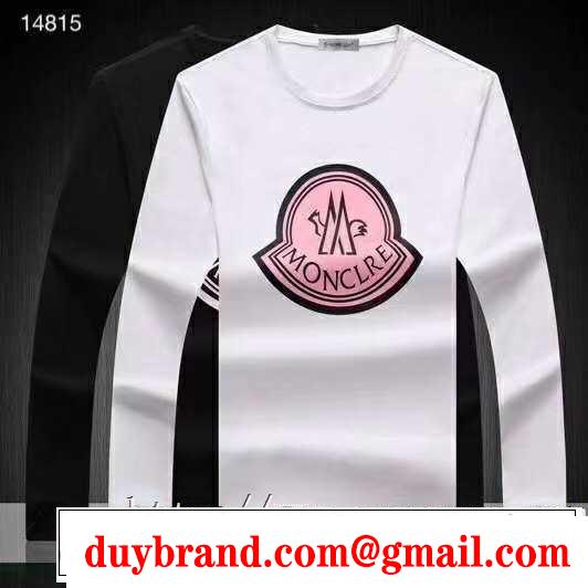 2019秋冬トレンドデザイン 秋冬ファッションコーディネート モンクレール MONCLER 長袖Tシャツ 2色可選