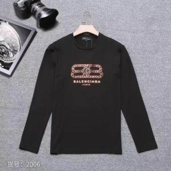 Balenciaga  Áo thun dài tay nam Long Sleeve T -Shirt 3 Lựa chọn màu 2019 like Auth đẹp chất 