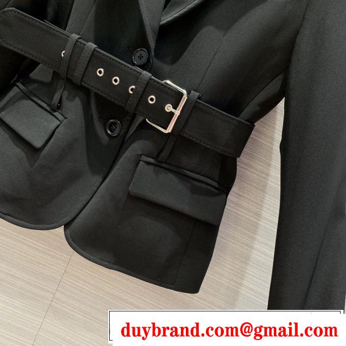 ハーフコート　秋にはやる最新作を先取り　プラダ 2019秋冬トレンドアイテム　PRADA さわやかに新品おすすめ　