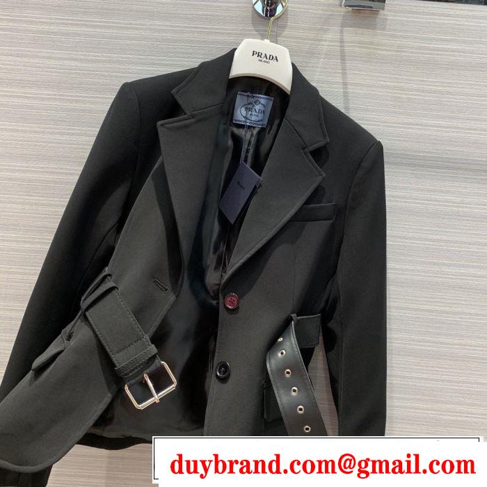 ハーフコート　秋にはやる最新作を先取り　プラダ 2019秋冬トレンドアイテム　PRADA さわやかに新品おすすめ　