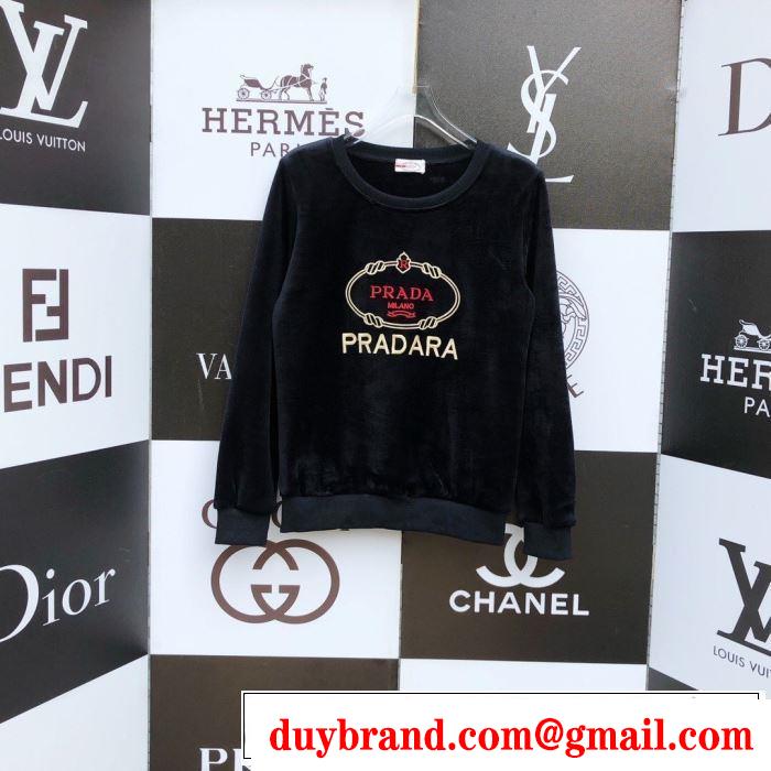 上下セット　秋ファションのトレンド　3色可選　2019秋に注目したい　プラダ PRADA　おしゃれさんはいち早く取り　