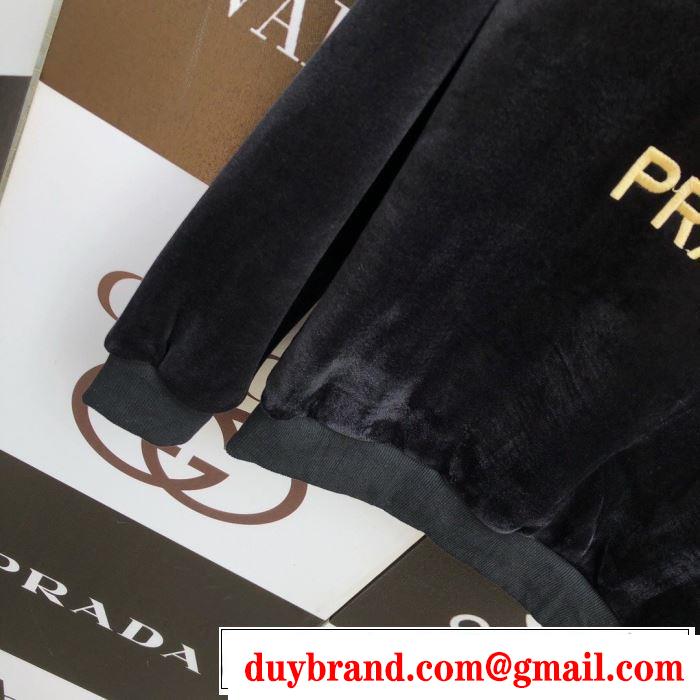 上下セット　秋ファションのトレンド　3色可選　2019秋に注目したい　プラダ PRADA　おしゃれさんはいち早く取り　
