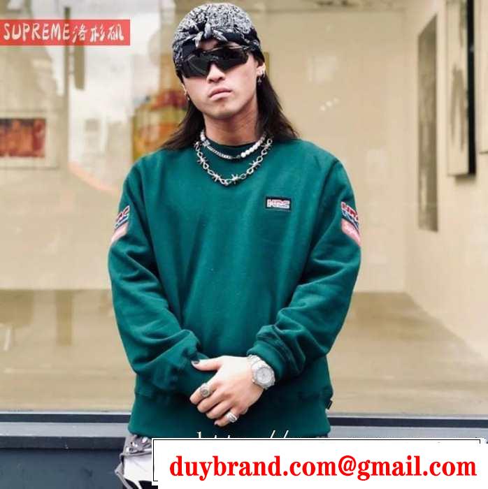 2色可選 SUPREME 秋冬ファッションコーディネート シュプリーム  最重要！2019秋冬トレンド プルオーバーパーカー