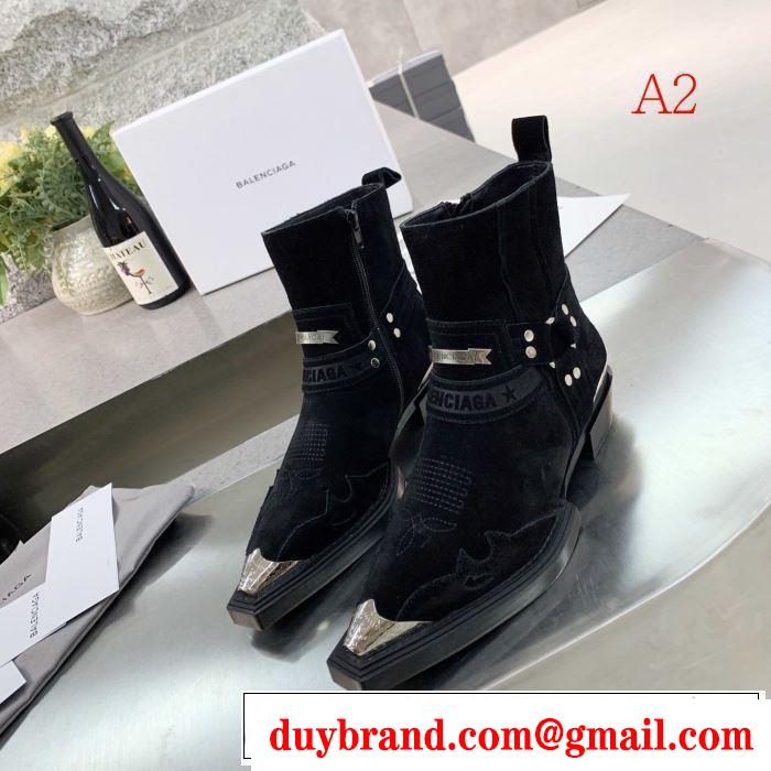 3色可選 バレンシアガ 今年の流行りファション BALENCIAGA やっぱり優しい色 レザーブーツ 【2019秋冬トレンド】押さえておきたい