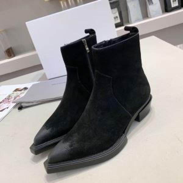 BOOT Balenciaga Mũi nhọn đế thấp đẹp đẳng cấp mùa thu / mùa đông 2019 2 mùa lựa chọn 