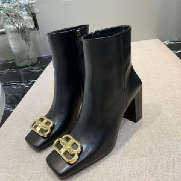 Quần áo mùa thu 2 -Molored Balenciaga Corde 2019 Valenciaga Bold Da Xu hướng nổi tiếng Boots vào mùa thu
