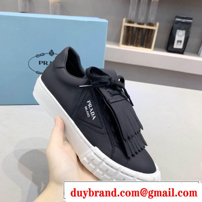 秋冬コーデと相性がいい プラダ 多色可選 PRADA 2019トレンド秋冬おすすめ安い ランニングシューズ 秋冬にお世話になる定番