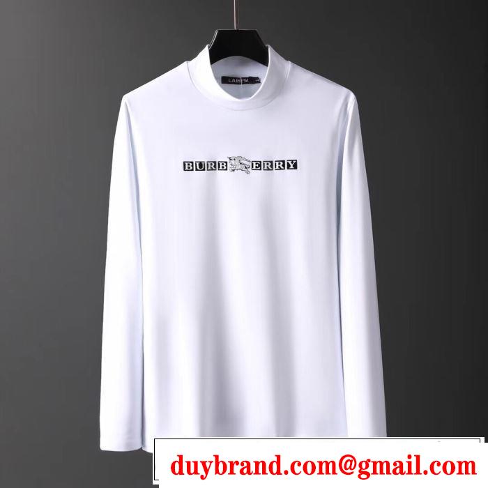 3色可選 長袖/Tシャツ 2019トレンドファッション新品バーバリー BURBERRY もちろん相性抜群