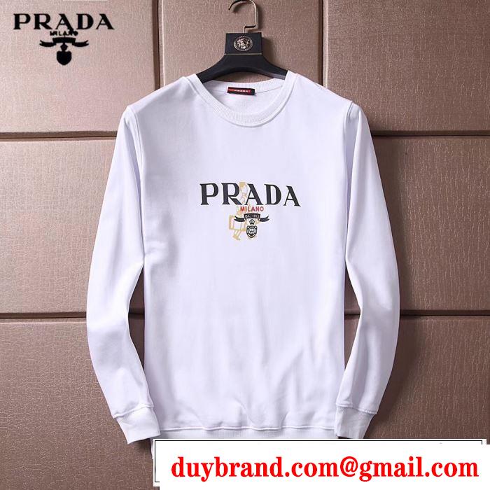 人気秋冬新作の大幅値下げをお見逃しなく 2色可選  PRADA プラダ プルオーバーパーカー
