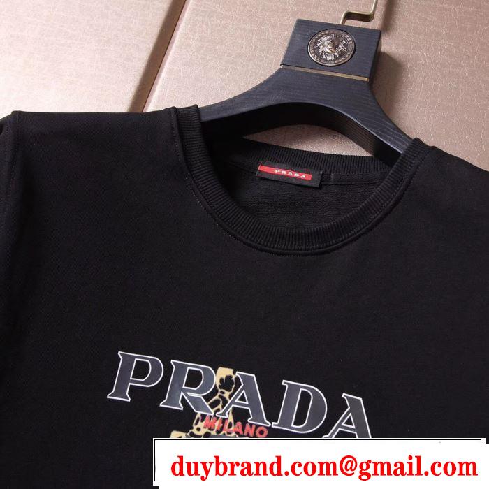 人気秋冬新作の大幅値下げをお見逃しなく 2色可選  PRADA プラダ プルオーバーパーカー