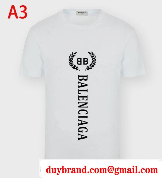 多色可選 BALENCIAGA 今なお素敵なアイテムだ バレンシアガ  半袖Tシャツおしゃれに大人の必見