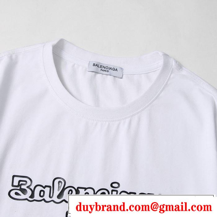 2色可選半袖Tシャツ  2020モデル バレンシアガ 普段使いにも最適なアイテム BALENCIAGA