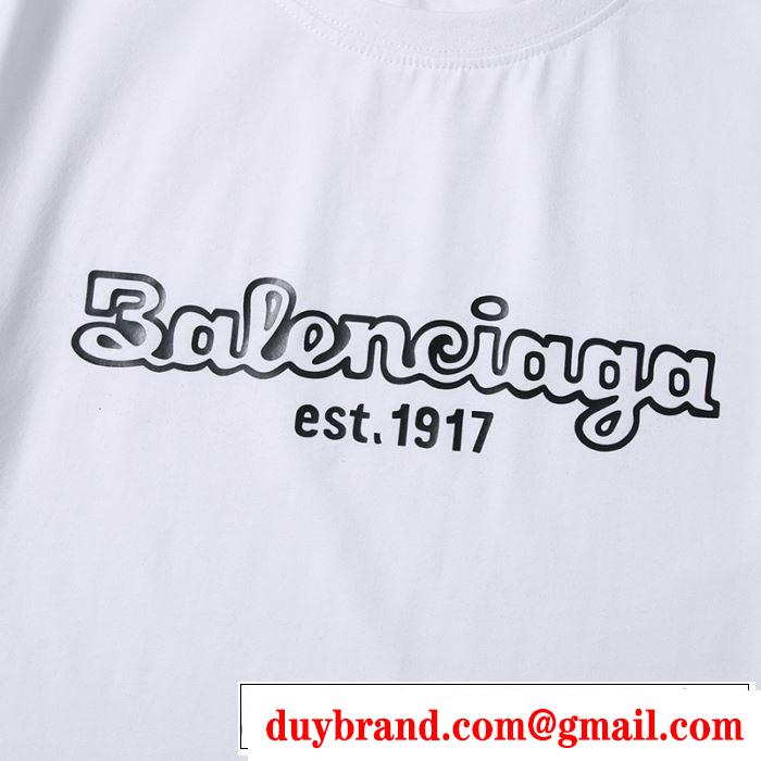 2色可選半袖Tシャツ  2020モデル バレンシアガ 普段使いにも最適なアイテム BALENCIAGA