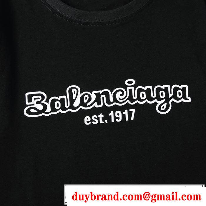 2色可選半袖Tシャツ  2020モデル バレンシアガ 普段使いにも最適なアイテム BALENCIAGA