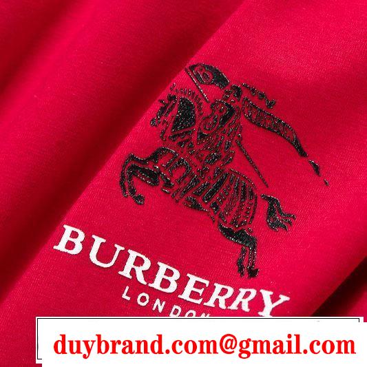 今なお素敵なアイテムだ　3色可選バーバリー BURBERRY　今年の春トレンド半袖Tシャツ大人の新作こそ