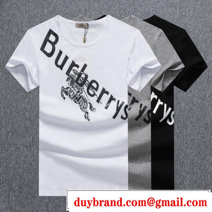 狙える優秀アイテム　3色可選バーバリー おしゃれに大人の必見　BURBERRY　20SS☆送料込　半袖Tシャツ