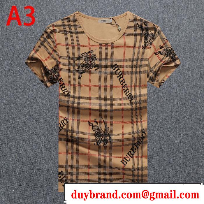 3色可選半袖Tシャツ　大人気のブランドの新作　バーバリー取り入れやすい　 BURBERRY　確定となる上品