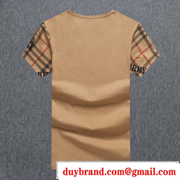3色可選半袖Tシャツ　大人気のブランドの新作　バーバリー取り入れやすい　 BURBERRY　確定となる上品