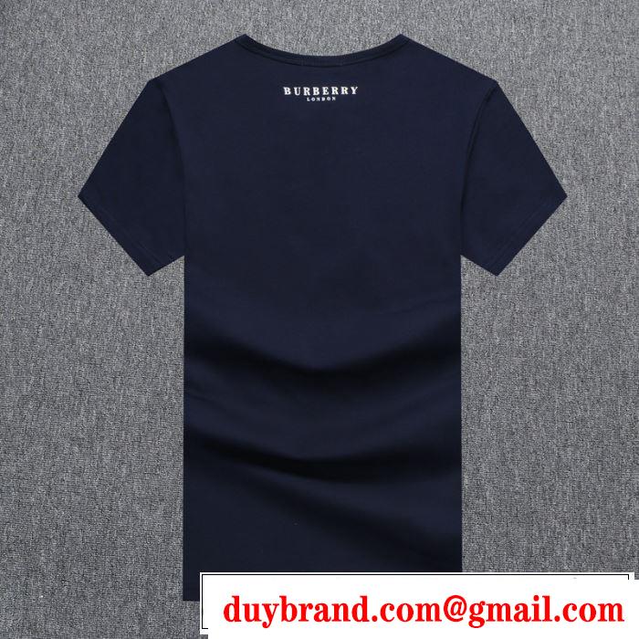 BURBERRY　3色可選　最もオススメ　バーバリー 世界共通のアイテム　半袖Tシャツ　海外でも大人気
