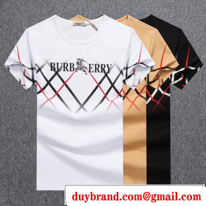 20SSトレンド　3色可選半袖Tシャツ　是非ともオススメしたい　バーバリー BURBERRY万能に使える