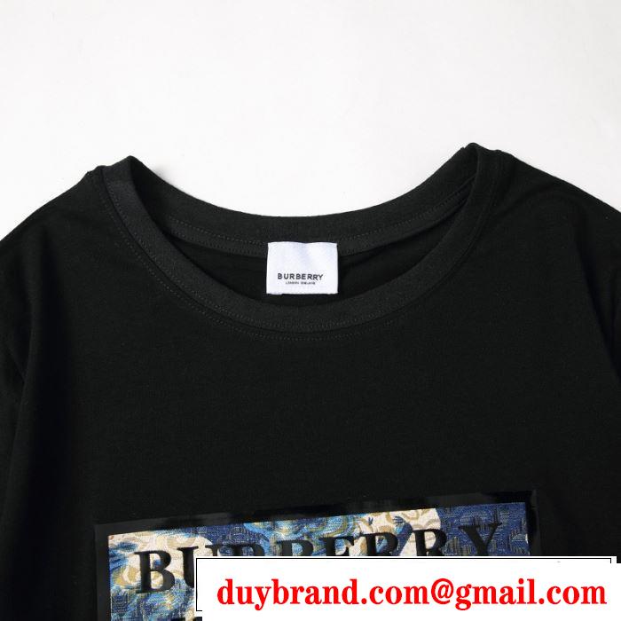 2色可選バーバリー オススメのアイテムを見逃すな　BURBERRY　コーデの完成度を高める　半袖Tシャツ