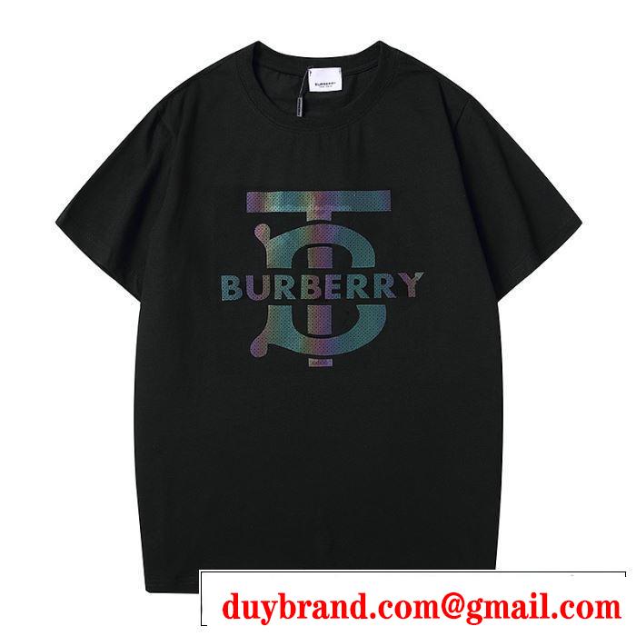 ファッションに合わせ　2色可選　バーバリー 限定アイテム特集　BURBERRY　半袖Tシャツ　お値段もお求めやすい