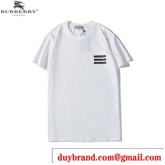 2色可選　バーバリー非常にシンプルなデザインな　 BURBERRY　2020年春限定　半袖Tシャツ海外大人気