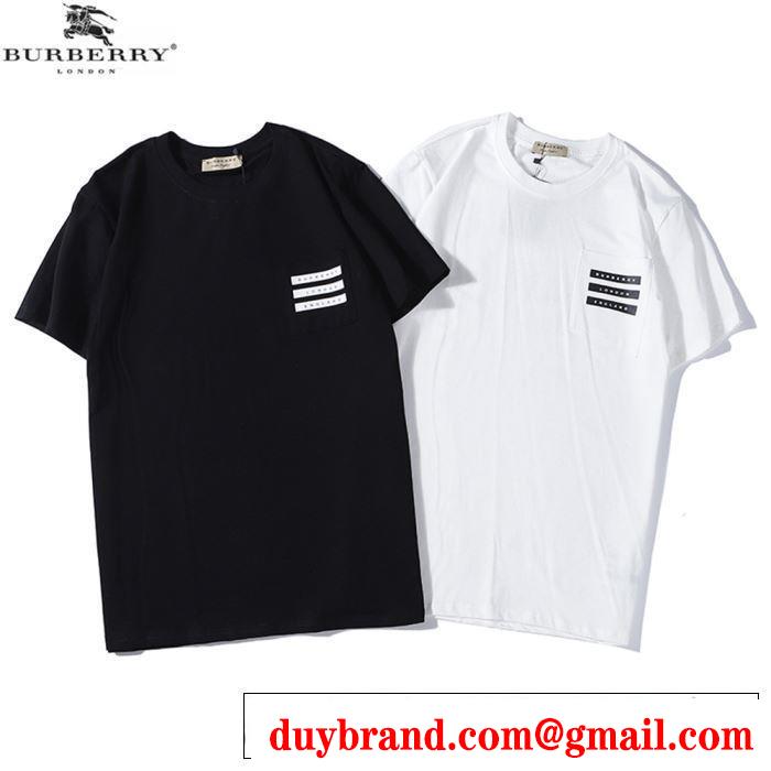 2色可選　バーバリー非常にシンプルなデザインな　 BURBERRY　2020年春限定　半袖Tシャツ海外大人気