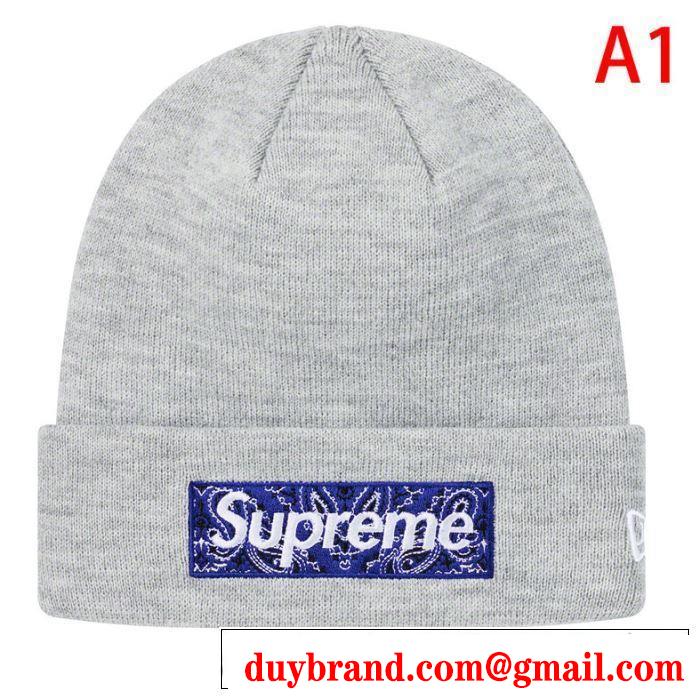 シュプリーム SUPREME 多色可選 2020年春限定 Supreme 19FW New Era Box Logo Beanie ニット帽/ニットキャップ