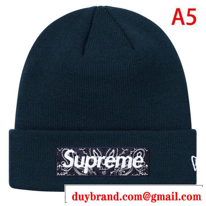 シュプリーム SUPREME 多色可選 2020年春限定 Supreme 19FW New Era Box Logo Beanie ニット帽/ニットキャップ