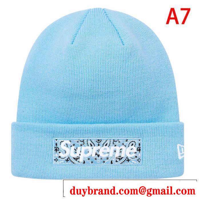 シュプリーム SUPREME 多色可選 2020年春限定 Supreme 19FW New Era Box Logo Beanie ニット帽/ニットキャップ