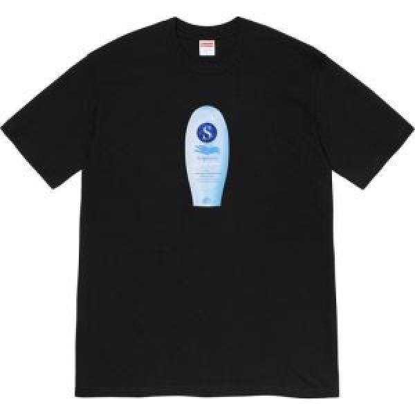 2 Lựa chọn màu 2020 Bộ sưu tập mùa xuân/mùa hè tối cao 19FW Super Cream Te T -shirt/Tăng cường tọa độ ngắn hạn