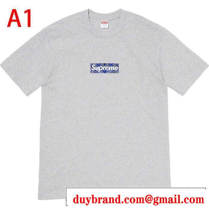 トレンド最先端のアイテム 多色可選  Tシャツ/半袖 Supreme 19FW Bandana Box Logo Tee 20SS☆送料込