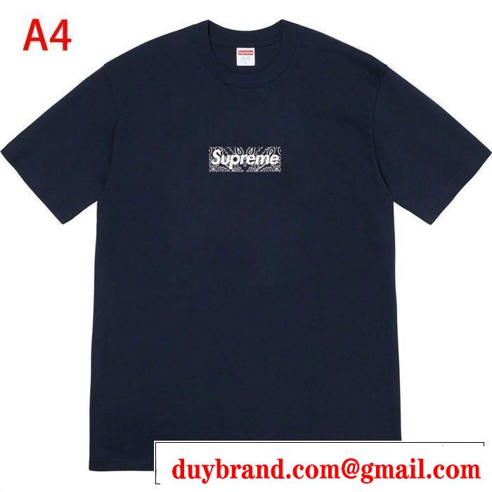 トレンド最先端のアイテム 多色可選  Tシャツ/半袖 Supreme 19FW Bandana Box Logo Tee 20SS☆送料込