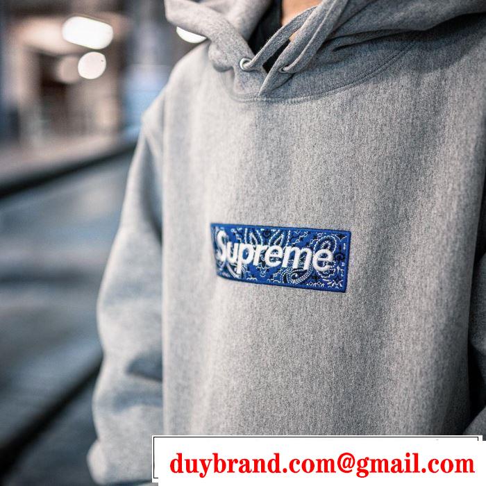 お値段もお求めやすい 多色可選 パーカー SUPREME Bandana Box Logo Hooded Sweatshirt 2020年春夏コレクション